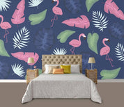 3D Tropical Scenery Flamingo Wall Mural Wallpaperpe 33- Jess Art Decoration