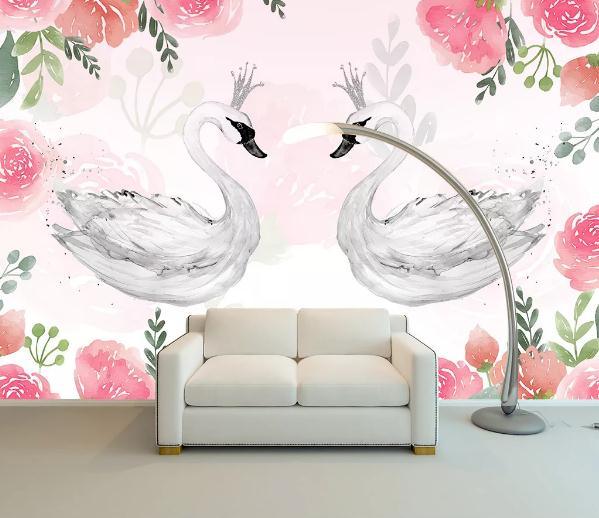 3D Nordic Fresh Flowers Wall Mural Wallpaperpe 146- Jess Art Decoration
