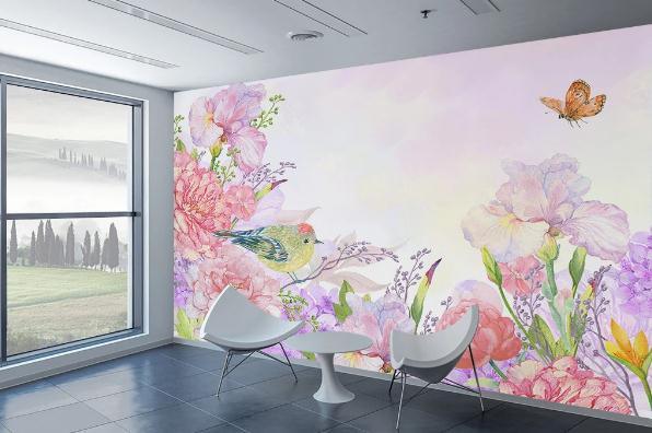 3D Nordic Fresh Flowers Wall Mural Wallpaperpe 69- Jess Art Decoration