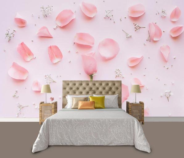 3D Nordic Fresh Flowers Wall Mural Wallpaperpe 107- Jess Art Decoration