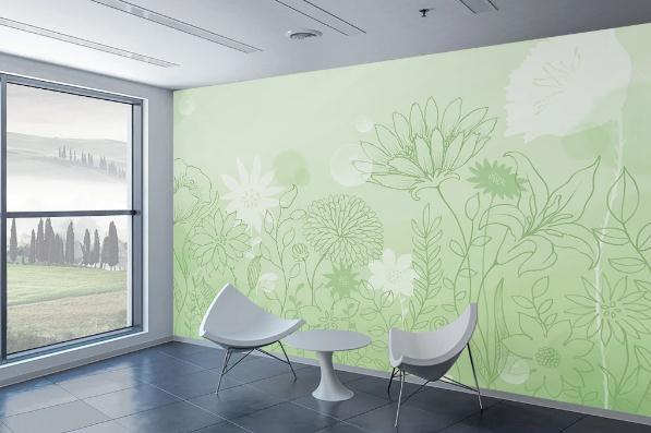 3D Nordic Fresh Flowers Wall Mural Wallpaperpe 153- Jess Art Decoration