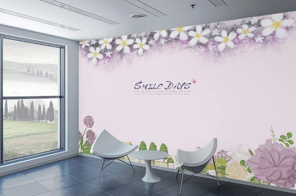 3D Nordic Fresh Flowers Wall Mural Wallpaperpe 170- Jess Art Decoration