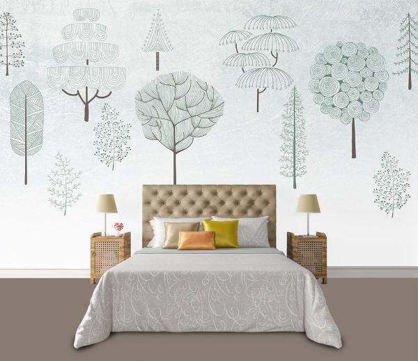 3D Cartoon Forest Wall Mural Wallpaperpe 277- Jess Art Decoration