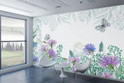 3D Nordic Fresh Flowers Wall Mural Wallpaperpe 122- Jess Art Decoration
