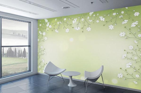 3D Nordic Fresh Flowers Wall Mural Wallpaperpe 74- Jess Art Decoration