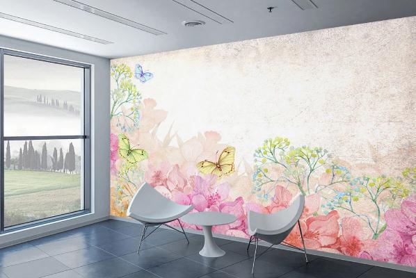 3D Nordic Fresh Flowers Wall Mural Wallpaperpe 71- Jess Art Decoration