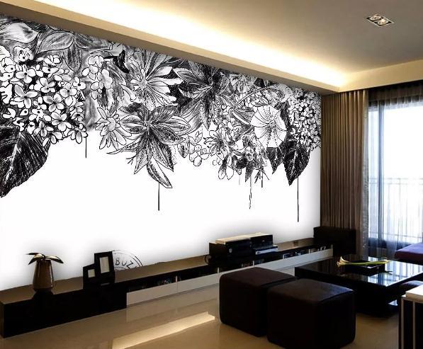 3D Nordic Fresh Flowers Wall Mural Wallpaperpe 140- Jess Art Decoration