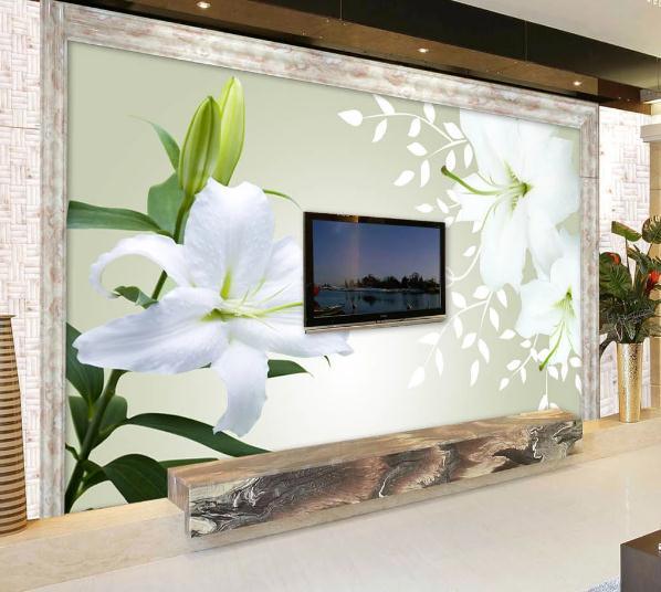 3D Nordic Fresh Flowers Wall Mural Wallpaperpe 129- Jess Art Decoration