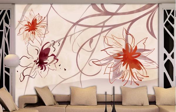 3D Nordic Fresh Flowers Wall Mural Wallpaperpe 124- Jess Art Decoration