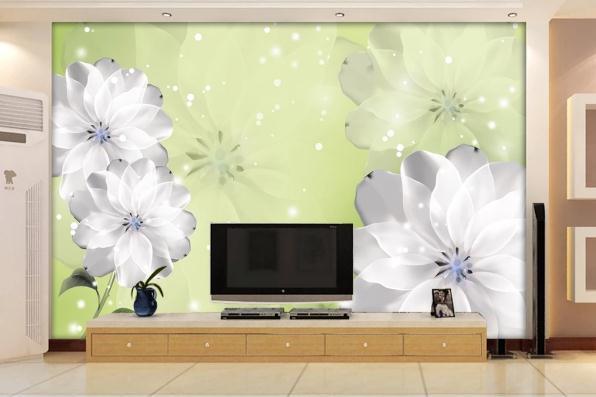 3D Nordic Fresh Flowers Wall Mural Wallpaperpe 110- Jess Art Decoration