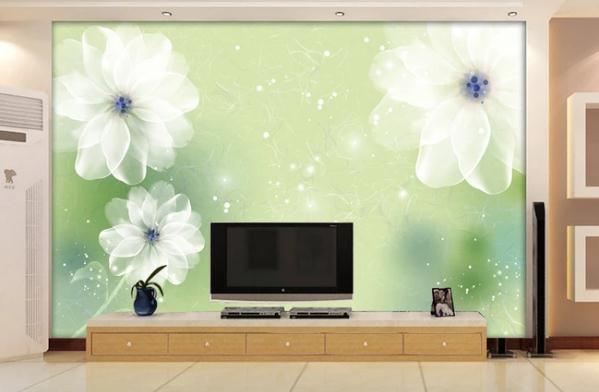 3D Nordic Fresh Flowers Wall Mural Wallpaperpe 77- Jess Art Decoration