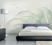 3D Plant Leaf Abstract Animal Wall Mural Wallpaper LLL 1216- Jess Art Decoration