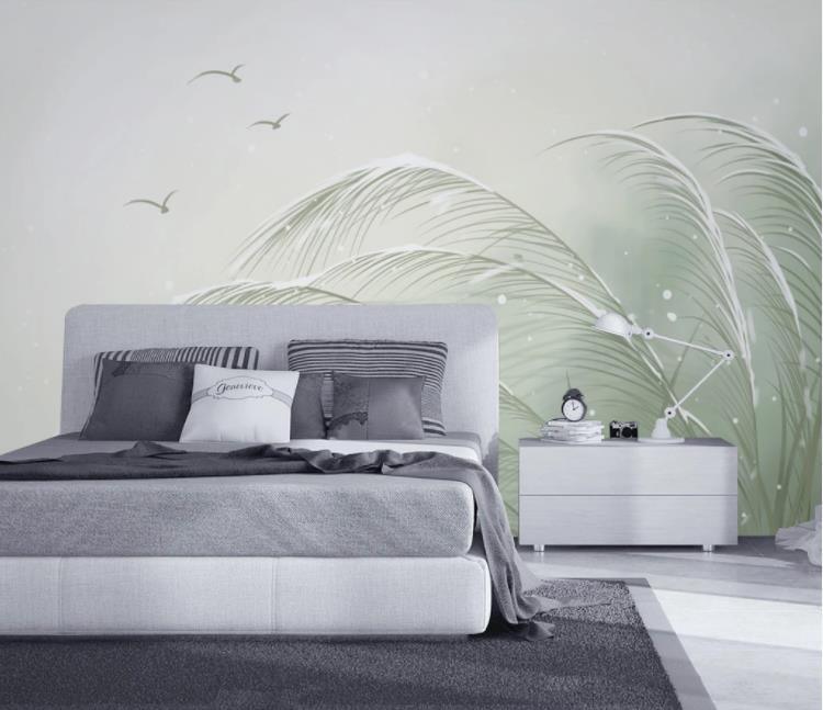 3D Plant Leaf Abstract Animal Wall Mural Wallpaper LLL 1216- Jess Art Decoration