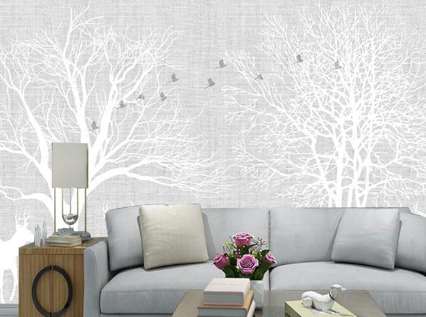 3D Nordic Fresh Simplicity Forest Reindeer Wall Mural Wallpaperpe 11- Jess Art Decoration