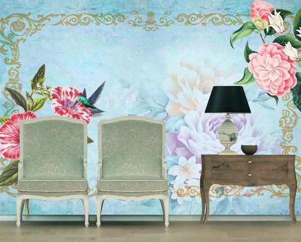 3D Nordic Fresh Flowers Wall Mural Wallpaperpe 91- Jess Art Decoration