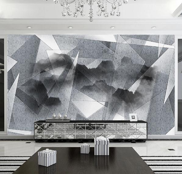 3D Mountain Geometry Graphical Background Wall Mural Wallpaperpe 58- Jess Art Decoration
