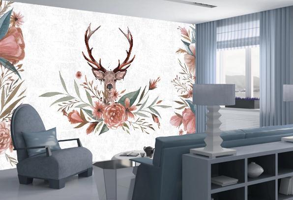 3D Nordic Fresh Flowers Wall Mural Wallpaperpe 127- Jess Art Decoration