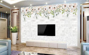 3D Nordic Fresh Flowers Wall Mural Wallpaperpe 116- Jess Art Decoration