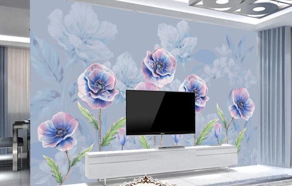 3D Nordic Fresh Flowers Wall Mural Wallpaperpe 158- Jess Art Decoration