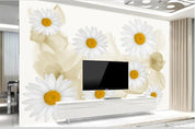 3D Nordic Fresh Flowers Wall Mural Wallpaperpe 68- Jess Art Decoration