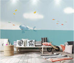 3D Cartoon Ocean Whale Wall Mural Wallpaper 143- Jess Art Decoration
