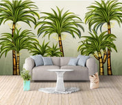 3D Green Coconut Tree Wall Mural Wallpaper 22- Jess Art Decoration