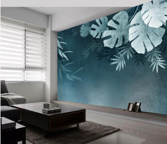 3D Hand Painted Leaves Wall Mural Wallpaper 24- Jess Art Decoration