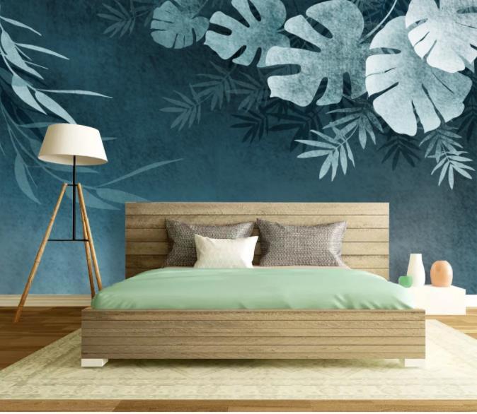 3D Hand Painted Leaves Wall Mural Wallpaper 24- Jess Art Decoration