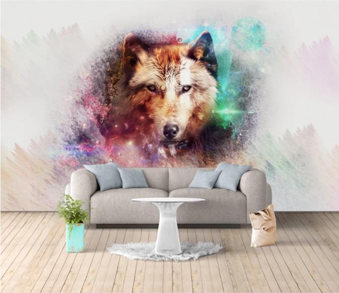 3D Hand Painted Wolf Wall Mural Wallpaper 33- Jess Art Decoration