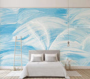3D White Feather Wall Mural Wallpaper 102- Jess Art Decoration