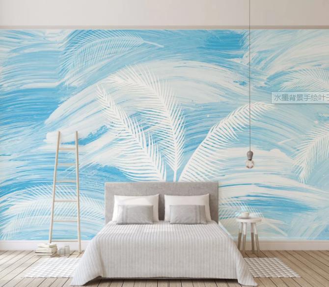 3D White Feather Wall Mural Wallpaper 102- Jess Art Decoration