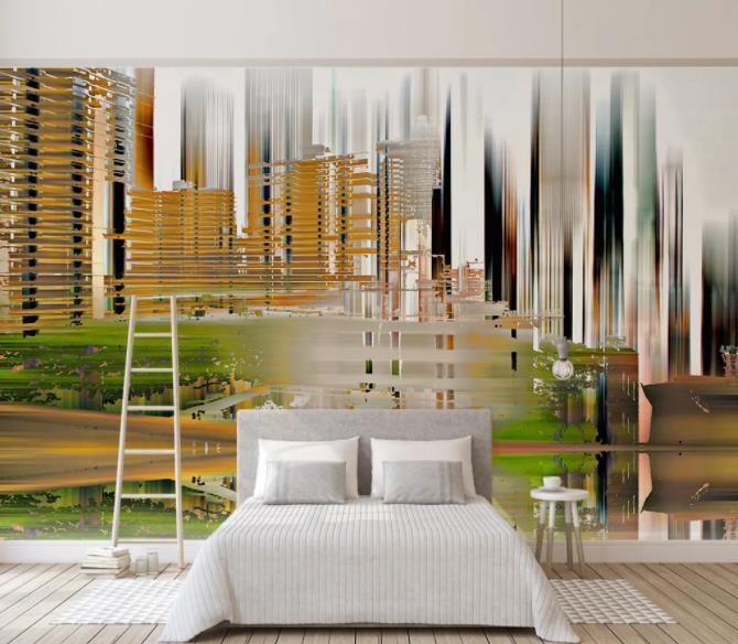 3D Abstract Urban Pattern Wall Mural Wallpaper 115- Jess Art Decoration
