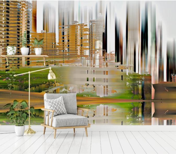 3D Abstract Urban Pattern Wall Mural Wallpaper 115- Jess Art Decoration