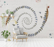 3D Retro Butterfly Wall Mural Wallpaper 122- Jess Art Decoration