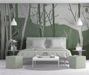 3D Hand Painted Forest Elk Wall Mural Wallpaper 20- Jess Art Decoration