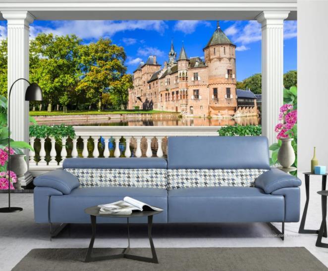 3D Roman Column Landscape Wall Mural Wallpaper 172- Jess Art Decoration
