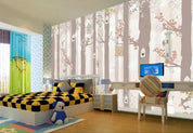 3D Cartoon Grey Forest Wall Mural Wallpaper 232- Jess Art Decoration