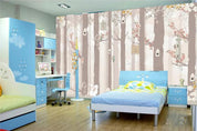 3D Cartoon Grey Forest Wall Mural Wallpaper 232- Jess Art Decoration