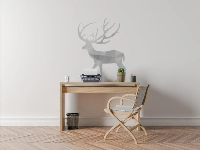 3D Nordic Style Deer Wall Mural Wallpaper 5- Jess Art Decoration