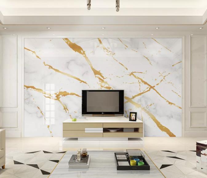 3D Marble Gold Pattern Wall Mural Wallpaper 31- Jess Art Decoration