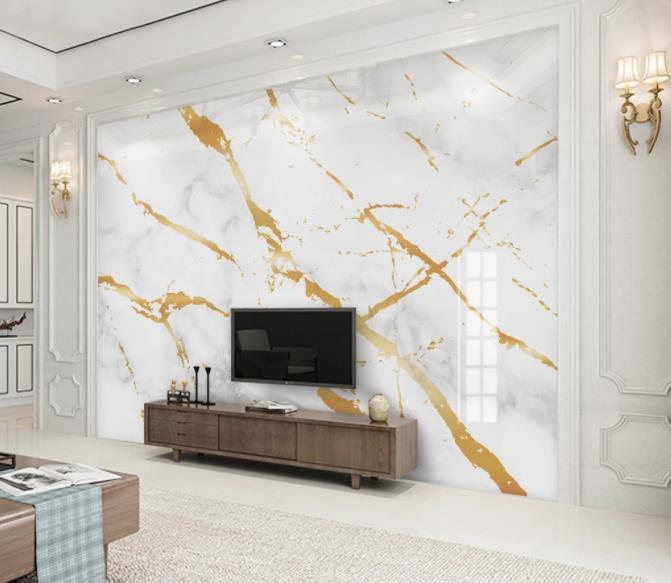 3D Marble Gold Pattern Wall Mural Wallpaper 31- Jess Art Decoration