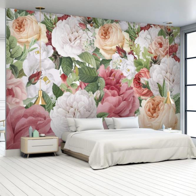 3D Hand Painted Rose Wall Mural Wallpaper 39- Jess Art Decoration