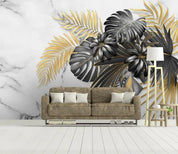 3D Tropical Green Leaves Wall Mural Wallpaper 44- Jess Art Decoration