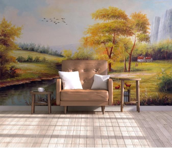 3D Landscape Painting Wall Mural Wallpaper 150- Jess Art Decoration