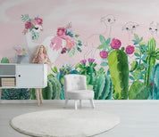 3D Unicorn Green Plant Wall Mural Wallpaper 152- Jess Art Decoration