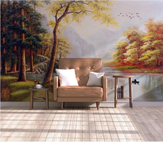 3D Landscape Painting Wall Mural Wallpaper 201- Jess Art Decoration