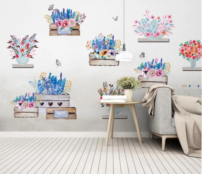 3D Hand Painted Flowers Wall Mural Wallpaper 204- Jess Art Decoration