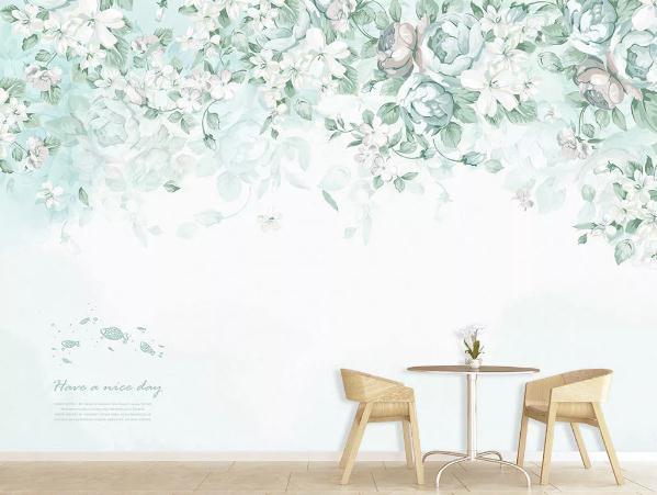 3D Hand Painted Leaves Wall Mural Wallpaper 34- Jess Art Decoration