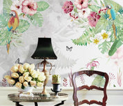 3D Hand Painted Leaves Flowers Wall Mural Wallpaper 44- Jess Art Decoration