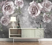 3D Vintage Rose Wall Mural Wallpaper 74- Jess Art Decoration